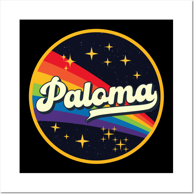 Paloma // Rainbow In Space Vintage Style Wall Art by LMW Art